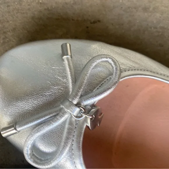 Kate Spade Metallic Silver Leather Footwear 8 - Picture 6 of 7